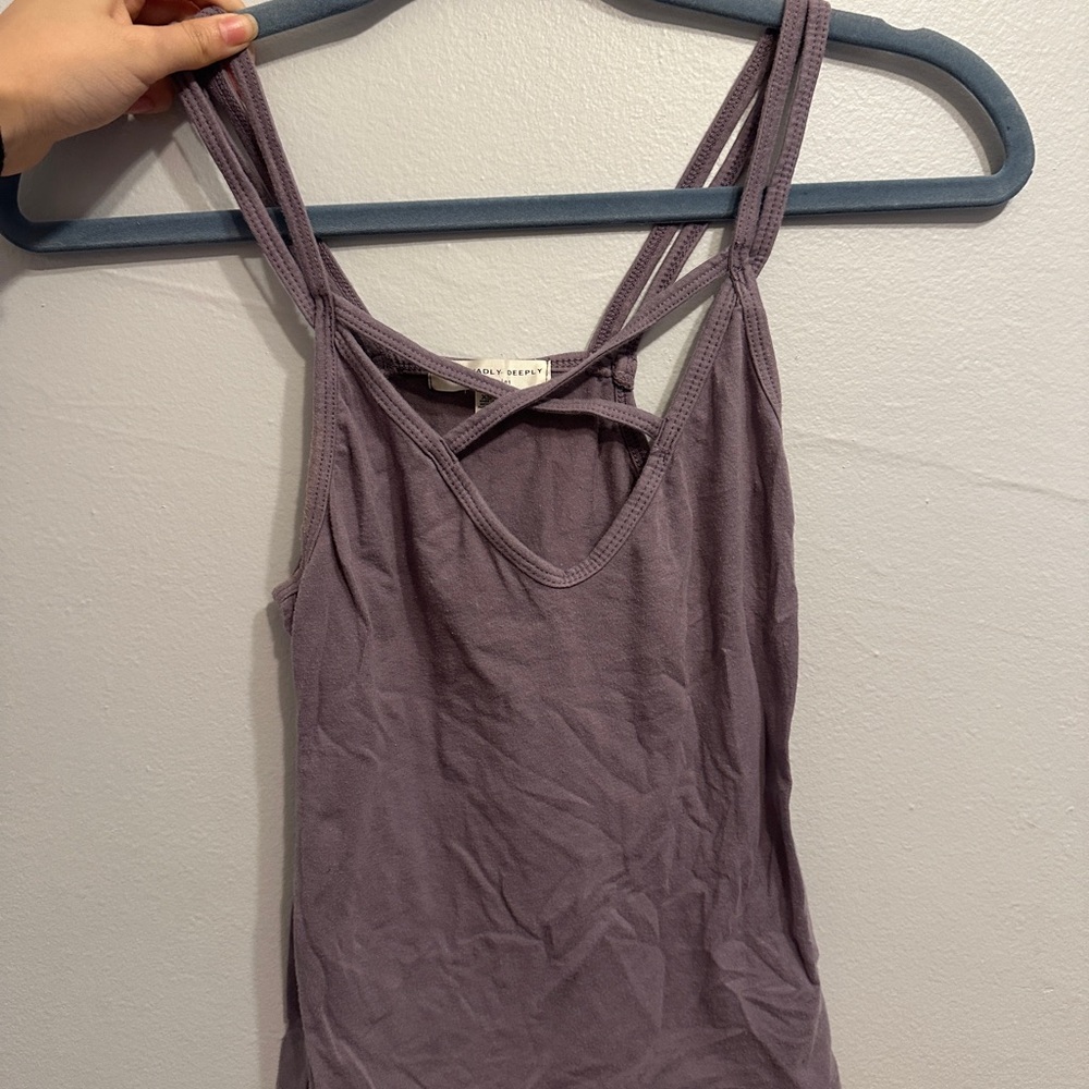 Urban Outfitters Truly Madly Deeply Lavender Tank Top